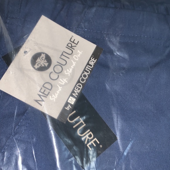 NWT Med Couture Navy Blue Scrubs - Picture 2 of 3